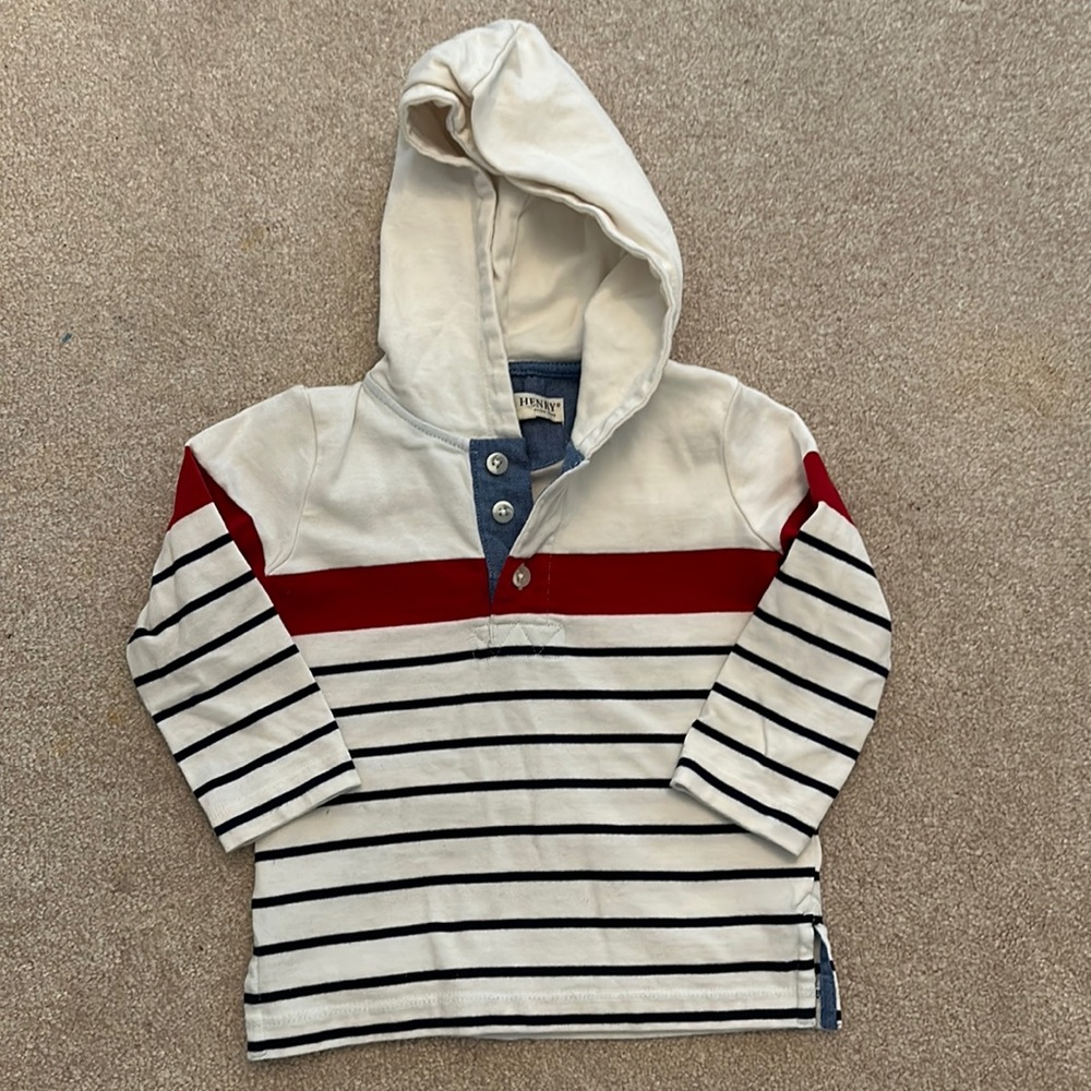 Hope and Henry long sleeve hooded shirt